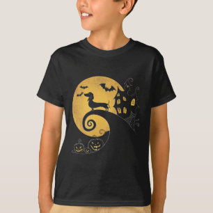 Halloween Dachshund Weenie Wiener Moonshine Sausag T-Shirt