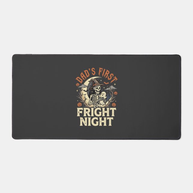 Halloween Dad First Fright Night Desk Mat (Front)