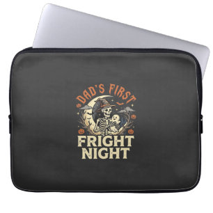 Halloween Dad First Fright Night Laptop Sleeve