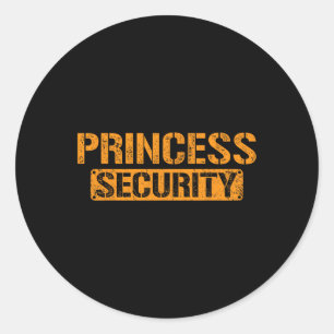 Halloween Dad Mom Daughter Adult Costume Princess  Classic Round Sticker