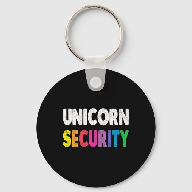 Halloween Dad Mom Daughter Adult Costume Unicorn S Keychain (Front)