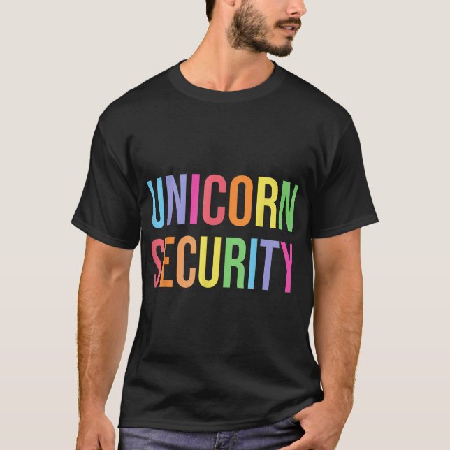 Halloween Dad Mom Daughter Adult Costume Unicorn  T-Shirt (Front)