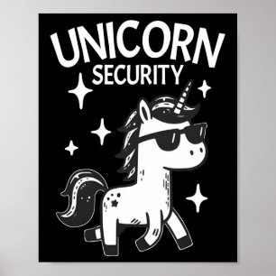 Halloween Dad Mom Daughter Parents Costume Unicorn Poster