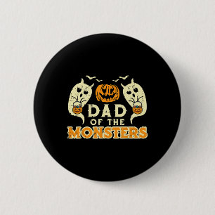 Halloween Dad Of Monsters Funny Family Costume Pap 2 Inch Round Button