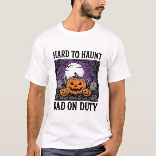 Halloween Dad Shirt Hard To Haunt Funny Father Des
