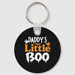 Halloween Daddy Little Boo Birthday Keychain