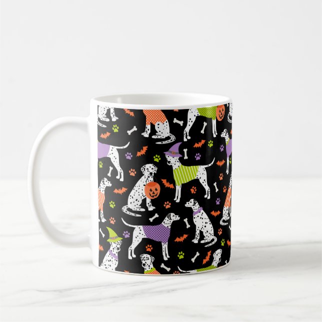 Halloween Dalmatian Coffee Mug (Left)