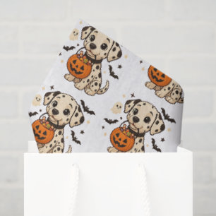 Halloween Dalmatian Dog Trick or Treat Tissue Paper