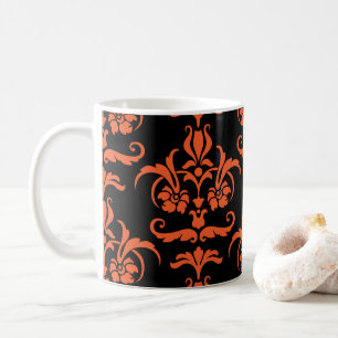 Halloween Damask 01 Coffee Mug