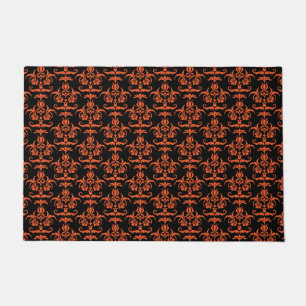 Halloween Damask No. 1 Doormat