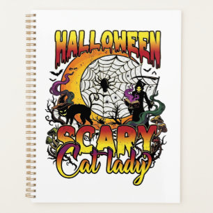 Halloween Dame de chat effrayante Faucheuse Lune M