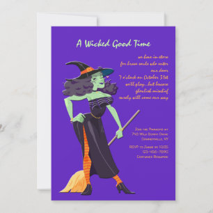 Halloween Dame Invitation
