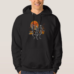 Halloween Dance Of Death Macabre Skeleton Dancing Hoodie