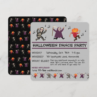 Halloween Dance Party Invitation