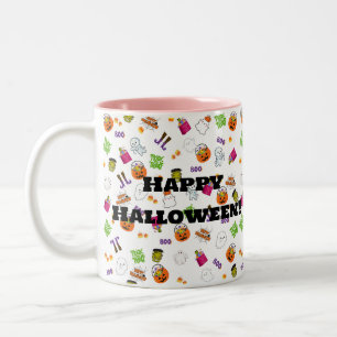 Halloween Dance Party Mug à café à deux tons