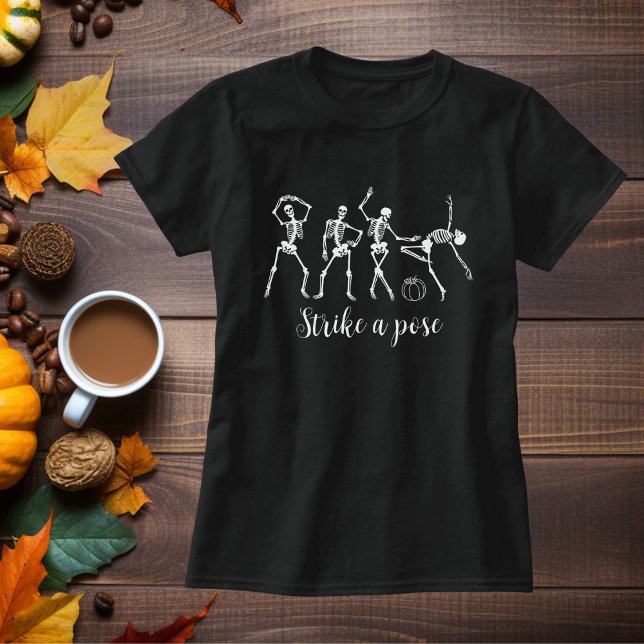 Halloween Dancing Skeleton Customize Funny Text T-Shirt (Creator Uploaded)