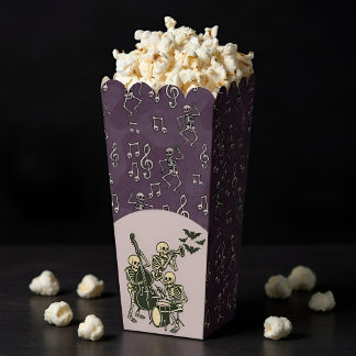 Halloween Dancing Skeleton Music Notes Favor Box