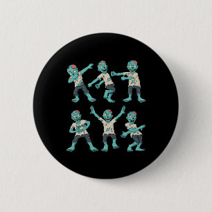Halloween Dancing Zombies Dance Challenge Boys Gir 2 Inch Round Button