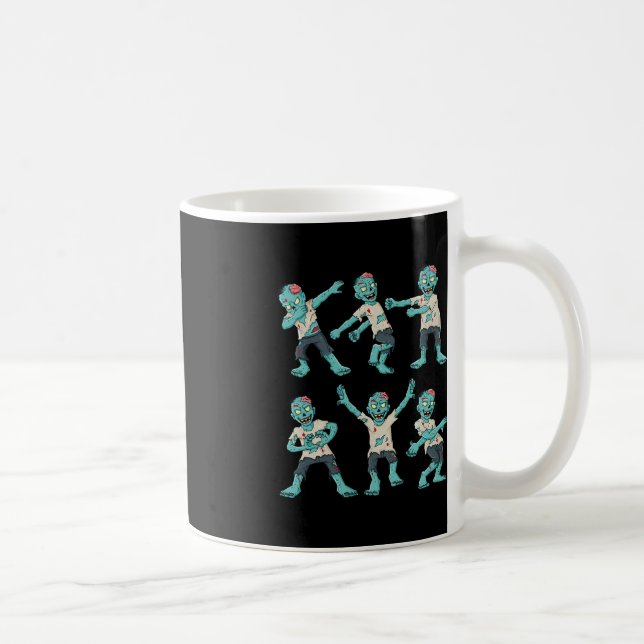 Halloween Dancing Zombies Dance Challenge Boys Gir Coffee Mug (Right)