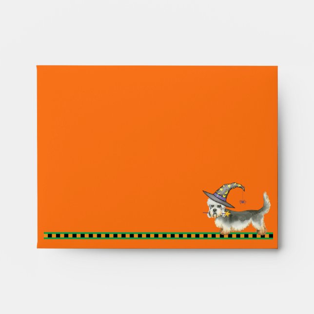 Halloween Dandie Dinmont Terrier Envelope (Front)