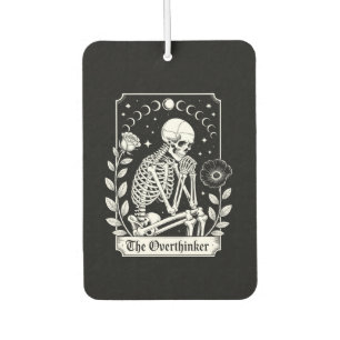 Halloween Dark Gothic Skeleton Overthinker Air Freshener