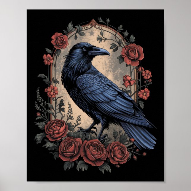 Halloween Dark Mysterious Witchy Nature Fantasy  Poster (Front)
