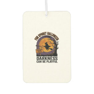 Halloween Darkness Shirt Vintage Witch Moon Design Air Freshener