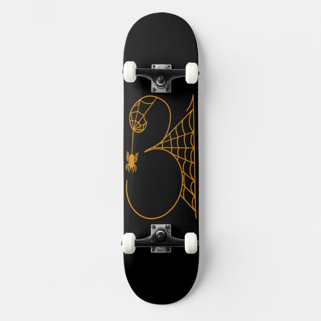 Halloween Day 31 Spider Webs Skateboard (Front)