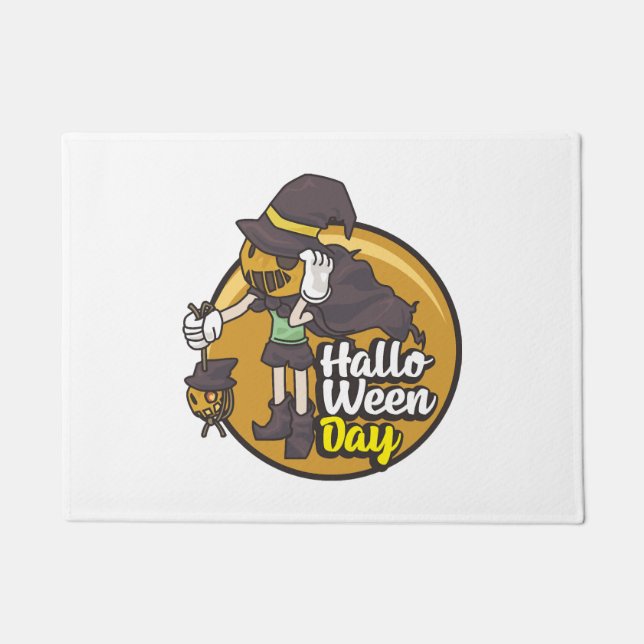 halloween day    doormat (Front)