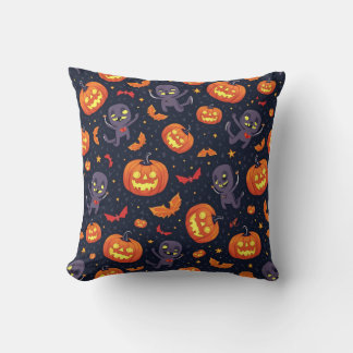 halloween day throw pillow