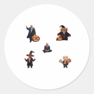 Halloween Day - Trumpkin Classic Classic Round Sticker