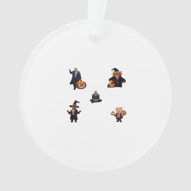Halloween Day - Trumpkin Classic Ornament (Front)