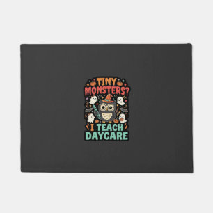Halloween Daycare Teacher Tiny Monsters Doormat