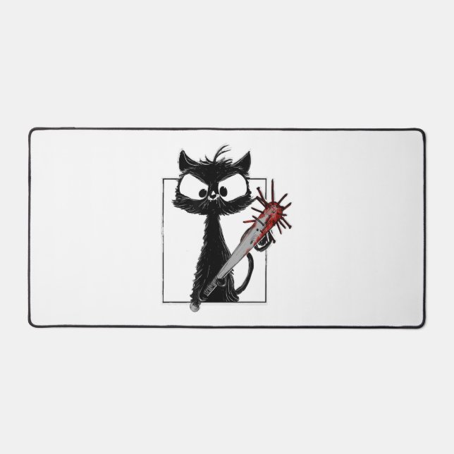 Halloween de baseball de chat noir (Recto)