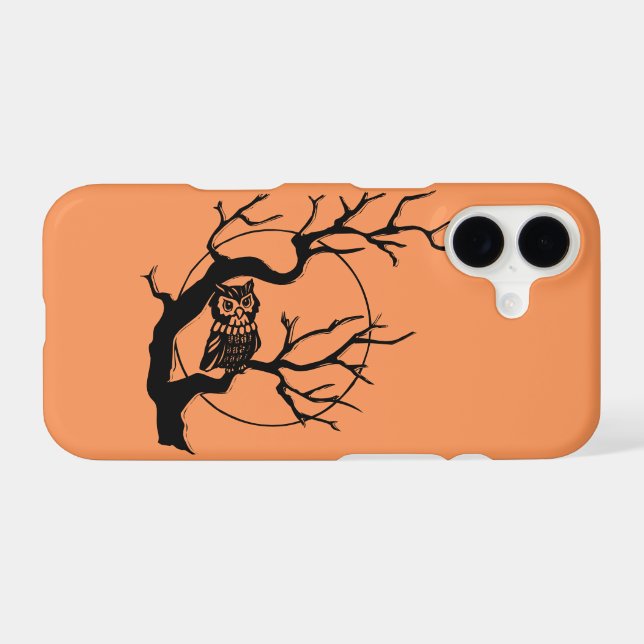 Halloween de la Chouette orange et noire (Verso (Horizontal))