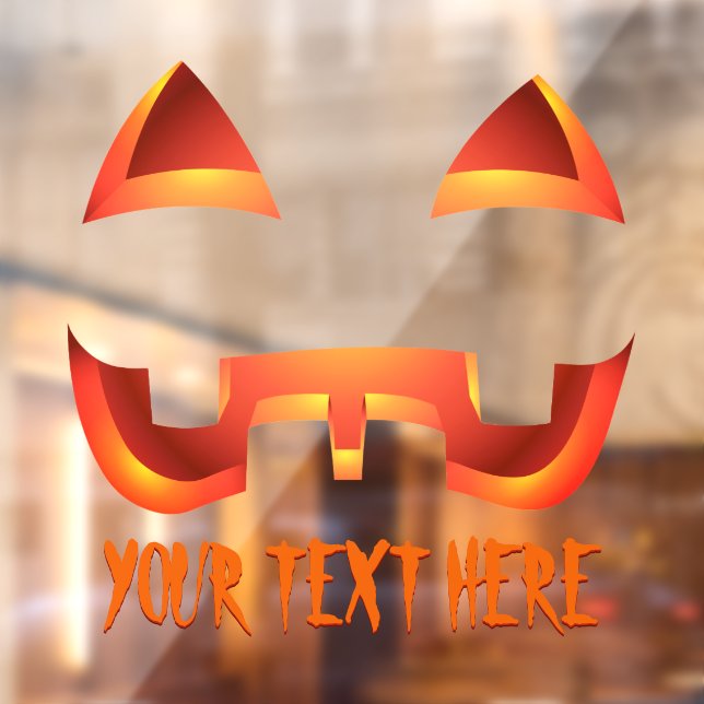 Halloween Decals Personalized Pumpkin Window Decal (Sheet 2)