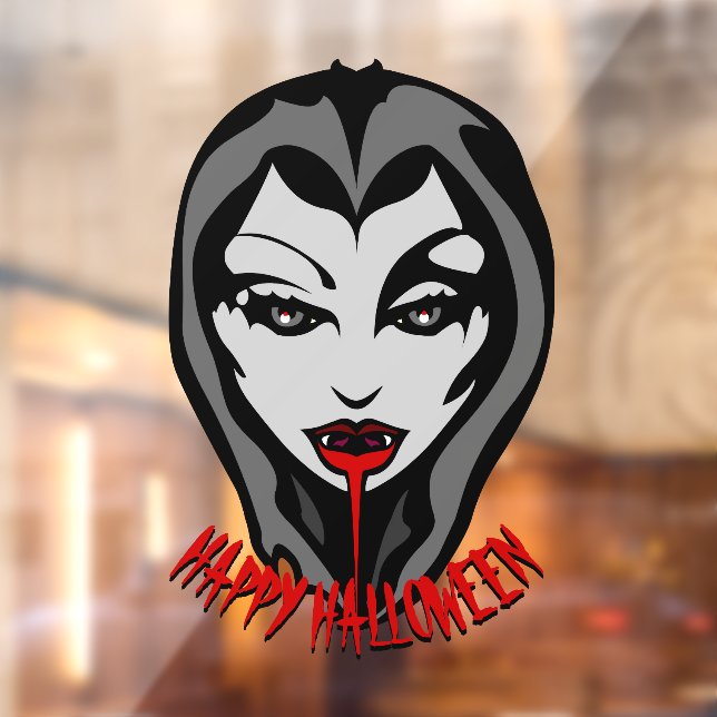 Halloween Decals Personalized Vampire Window Decal (Sheet 2)