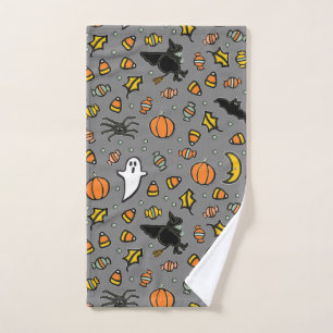 Halloween decor hand towel