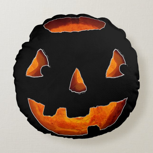 Halloween Decor Round Pillow (Front)