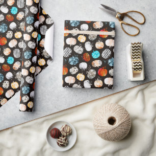Halloween Decorative Pumpkin Pattern Wrapping Paper