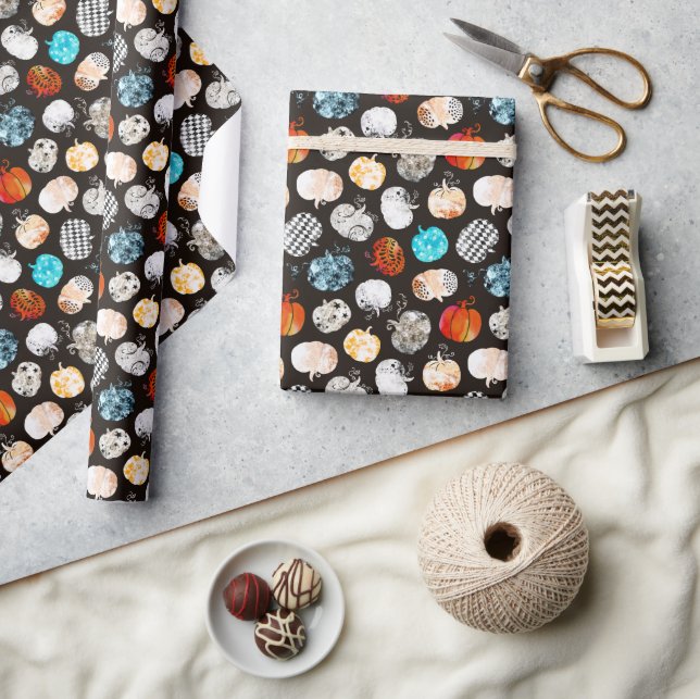 Halloween Decorative Pumpkin Pattern Wrapping Paper (Crafts)