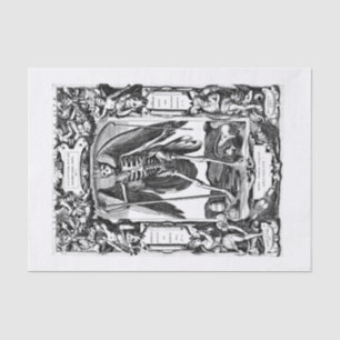 Halloween decoupage art tissue paper