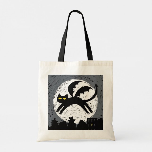 Halloween Demoncat et sac à coller ou à traiter (Dos)