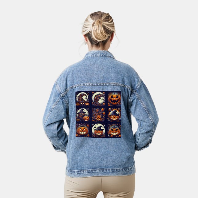 Halloween Denim Jacket (Model)