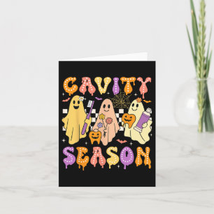 Halloween Dentist Cavity Season Dental Women Men Card