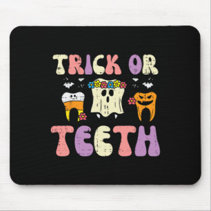 Halloween Dentist Trick Or Teeth Dental Tooth Cost Mouse Pad