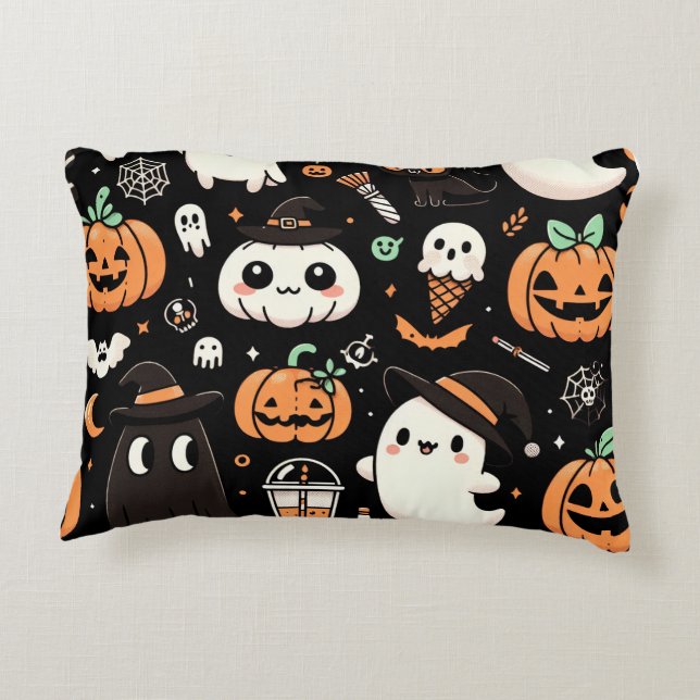 Halloween Design Accent Pillow (Back)