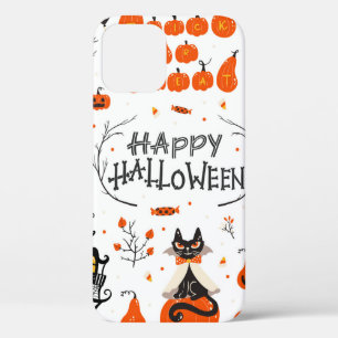 Halloween design elements. Halloween cliparts with iPhone 12 Case