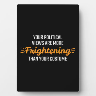 Halloween Design for Politics Lovers Plaque