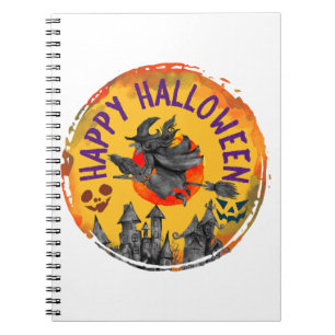 Halloween Design Happy Halloween Witch Notebook